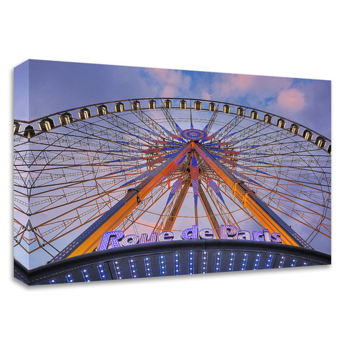 "Rue De Paris" Wrapped Canvas Print Wall Art