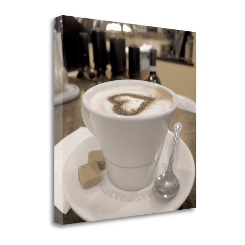 Tuscany Caffe 12 Wrapped Canvas Print Living Room Wall Art