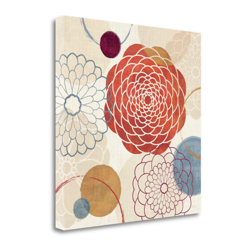 Abstract Bouquet I Wrapped Canvas Print Living Room Wall Art