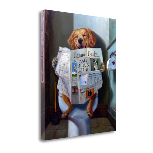 Dog Gone Funny 2 Wrapped Canvas Print Wall Art