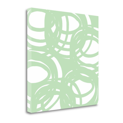 Spiral Mint 2 Wrapped Canvas Print Living Room Wall Art