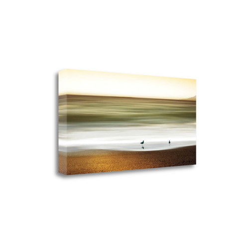 Golden Shores 2 Wrapped Canvas Print Wall Art