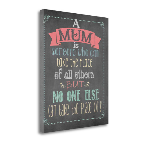 A Mum Wrapped Canvas Print Wall Art