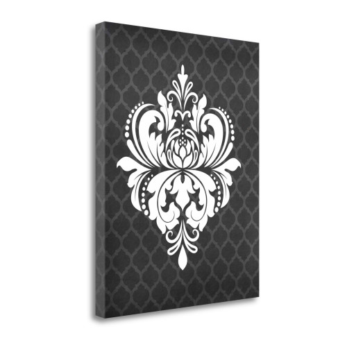 Damask I Wrapped Canvas Print Living Room Wall Art