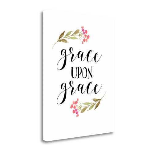 Grace Upon Grace 3 Wrapped Canvas Print Living Room Wall Art