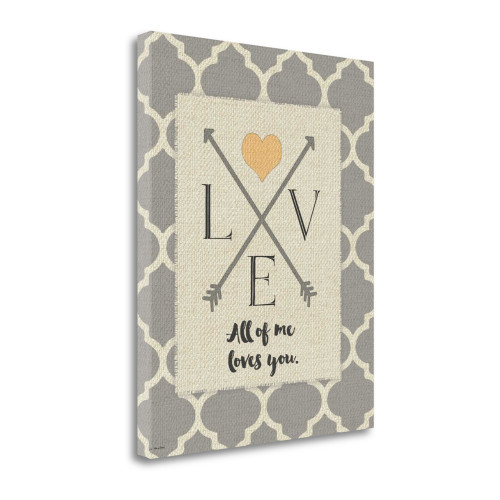 All Of Me Wrapped Canvas Print Living Room Wall Art