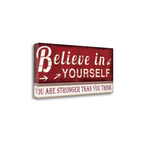 Believe In Yourself 9 Wrapped Canvas Print Living Room Wall Art