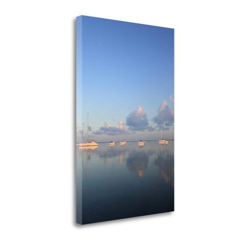 Sunrise Sails 1 Wrapped Canvas Print Living Room Wall Art