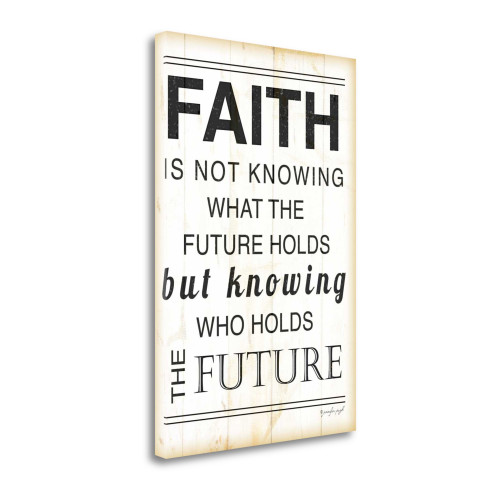 Faith 2 Wrapped Canvas Print Living Room Wall Art