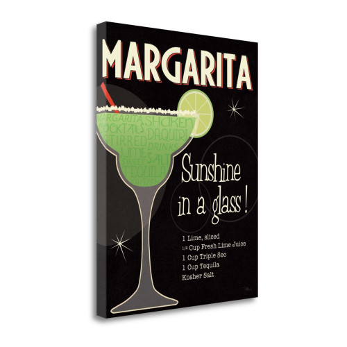 Cocktail Hour I Wrapped Canvas Print Living Room Wall Art