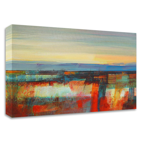 "Early Morning Light-Wadsworth Moor" Wrapped Canvas Print Wall Art
