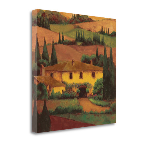 Tuscany Villa 1 Wrapped Canvas Print Living Room Wall Art