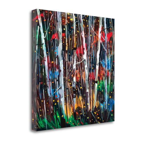 Autumn Fireworks 2 Wrapped Canvas Print Wall Art