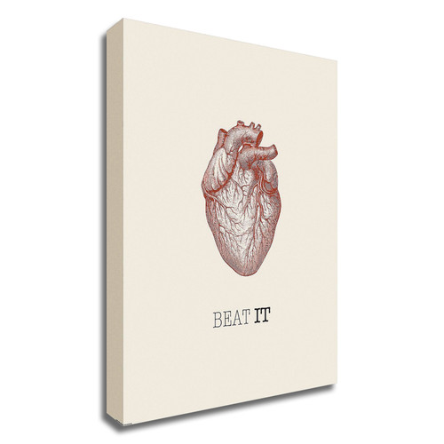 "Beat It" Wrapped Canvas Print Wall Art