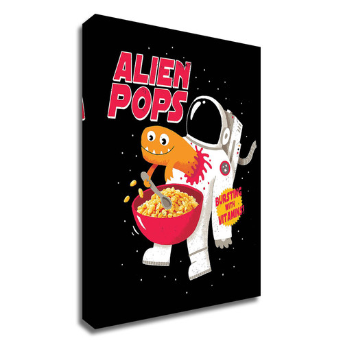 "Alien Pops" Wrapped Canvas Print Wall Art