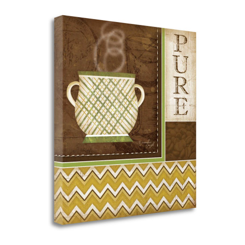 Pure Organic Coffee 1 Wrapped Canvas Print Living Room Wall Art