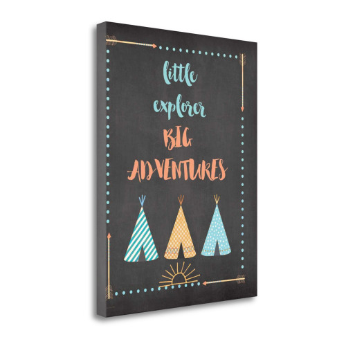 Little Explorer 2 Wrapped Canvas Print Living Room Wall Art