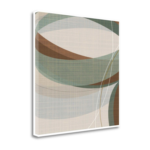 Mint Ripple 10 Wrapped Canvas Print Wall Art