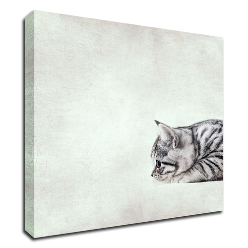 "In The Waiting Line" Wrapped Canvas Print Wall Art