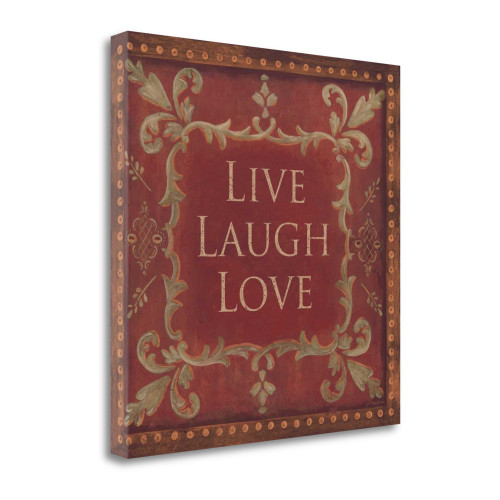 Live Laugh Love 22 Wrapped Canvas Print Living Room Wall Art
