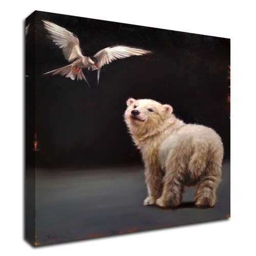 Making Friends Wrapped Canvas Print Wall Art