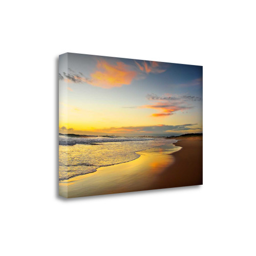 Beach Dawn 2 Wrapped Canvas Print Living Room Wall Art