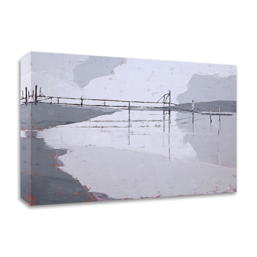 Tidal River Wrapped Canvas Print Wall Art