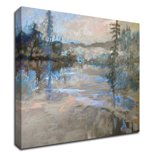 "River" Wrapped Canvas Print Wall Art