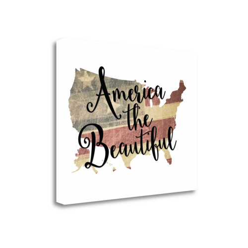 America The Beautiful 3 Wrapped Canvas Print Living Room Wall Art
