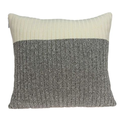20" x 7" x 20" Clean Tan Pillow Cover With Down Insert