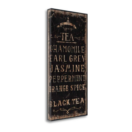 Tea 1 Wrapped Canvas Print Living Room Wall Art