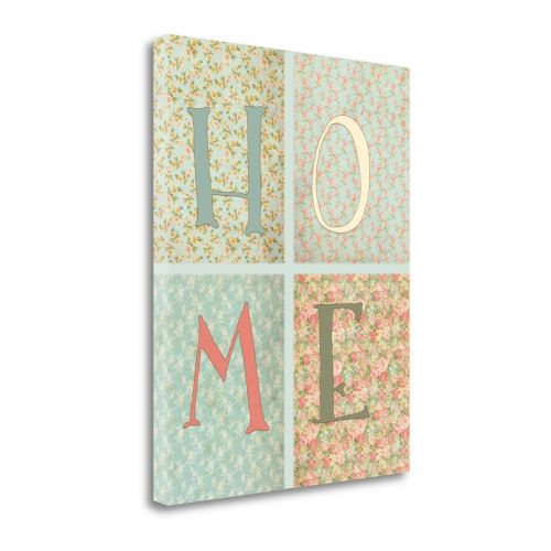 Shabby Chic Home 4 Wrapped Canvas Print Living Room Wall Art