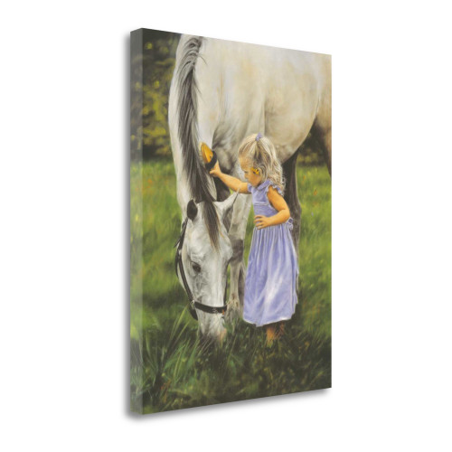 Grace And The Grey 2 Wrapped Canvas Print Living Room Wall Art