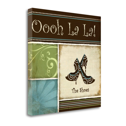 Ohh La La 3 Wrapped Canvas Print Living Room Wall Art