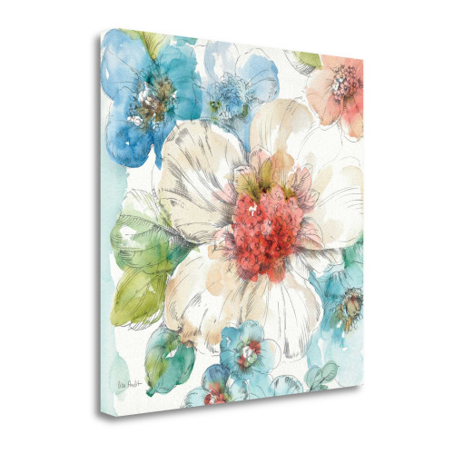 Summer Bloom III Wrapped Canvas Print Living Room Wall Art