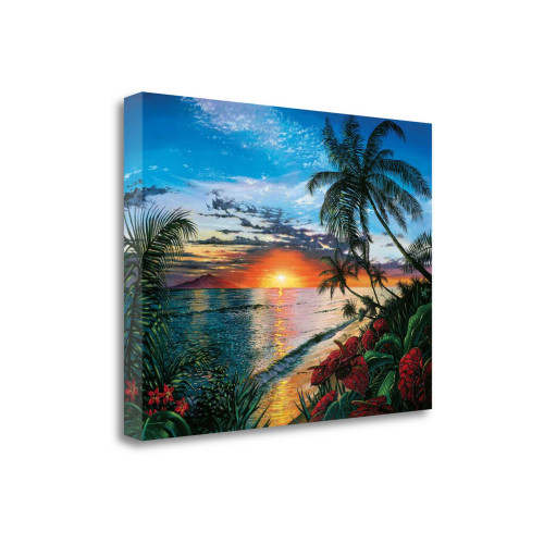 Sunset Serenade 4 Wrapped Canvas Print Living Room Wall Art