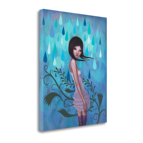 Morning Showers 1 Wrapped Canvas Print Living Room Wall Art