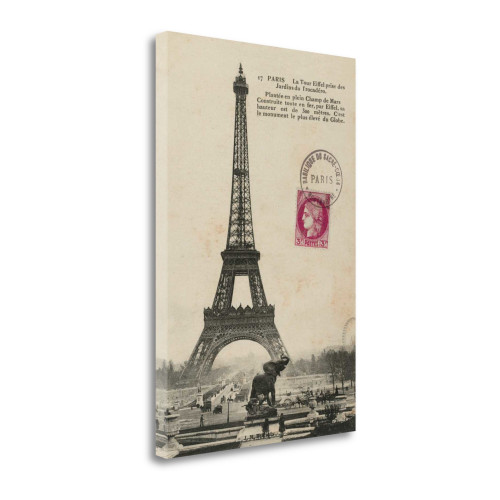 Paris 1900 Wrapped Canvas Print Living Room Wall Art