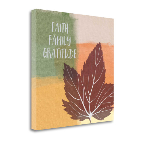 Faith Family Gratitude 1 Wrapped Canvas Print Living Room Wall Art