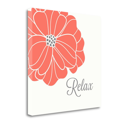 Relax 3 Wrapped Canvas Print Living Room Wall Art