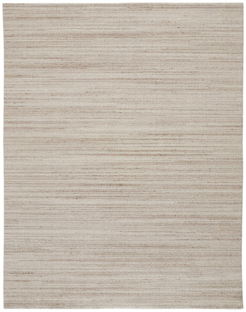 2' X 3' Ivory Wool Hand Woven Stain Resistant Area Rug