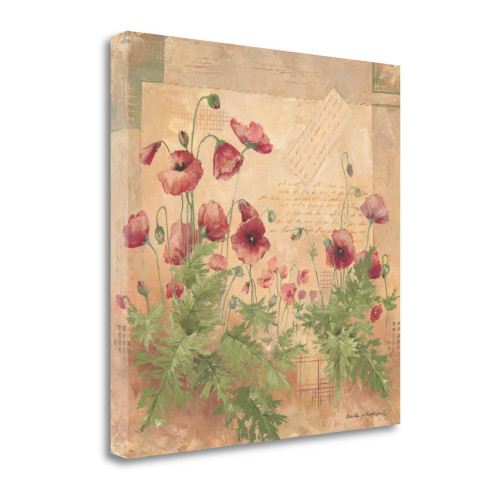 Floral I Wrapped Canvas Print Living Room Wall Art