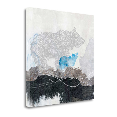 Bear 1 Wrapped Canvas Print Living Room Wall Art