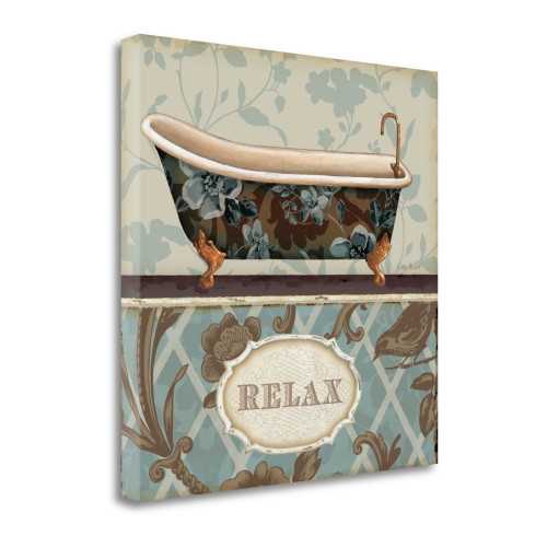 Bathroom Bliss I Wrapped Canvas Print Living Room Wall Art