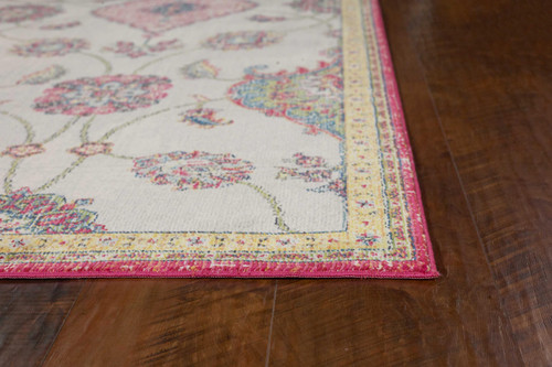 31" X 96" Ivory Polypropylene Rug