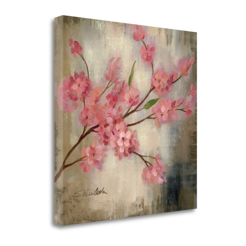 Cherry Blossom I Wrapped Canvas Print Living Room Wall Art