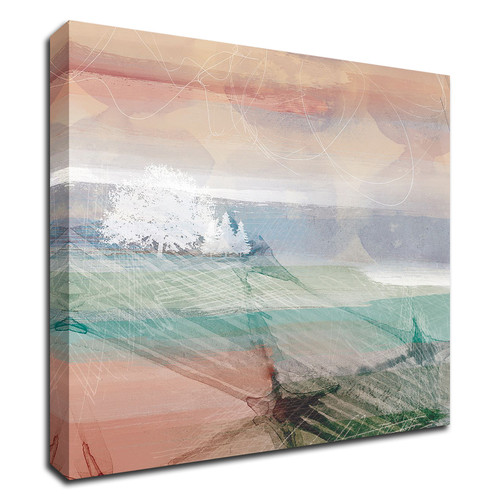 Crimson Sunset No. 1 Wrapped Canvas Print Wall Art