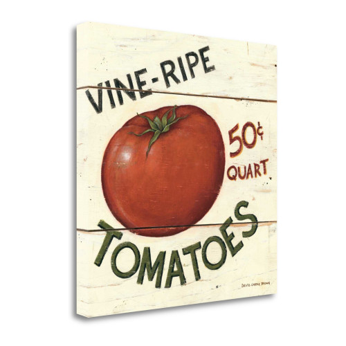 Vine Ripe Tomatoes 2 Wrapped Canvas Print Living Room Wall Art