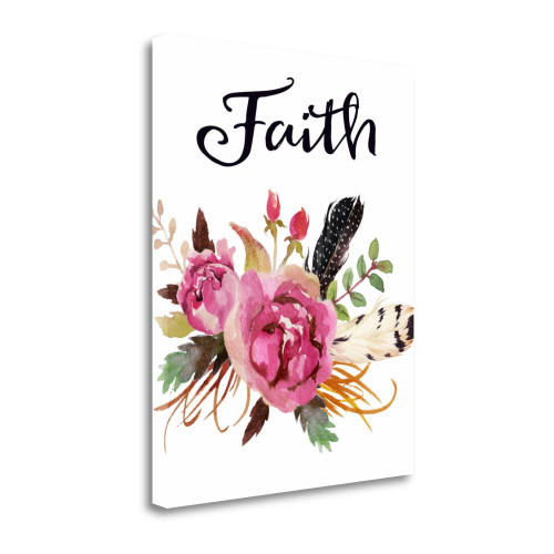 Faith 1 Wrapped Canvas Print Living Room Wall Art