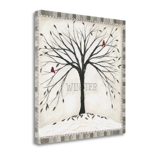 Winter 4 Wrapped Canvas Print Wall Art